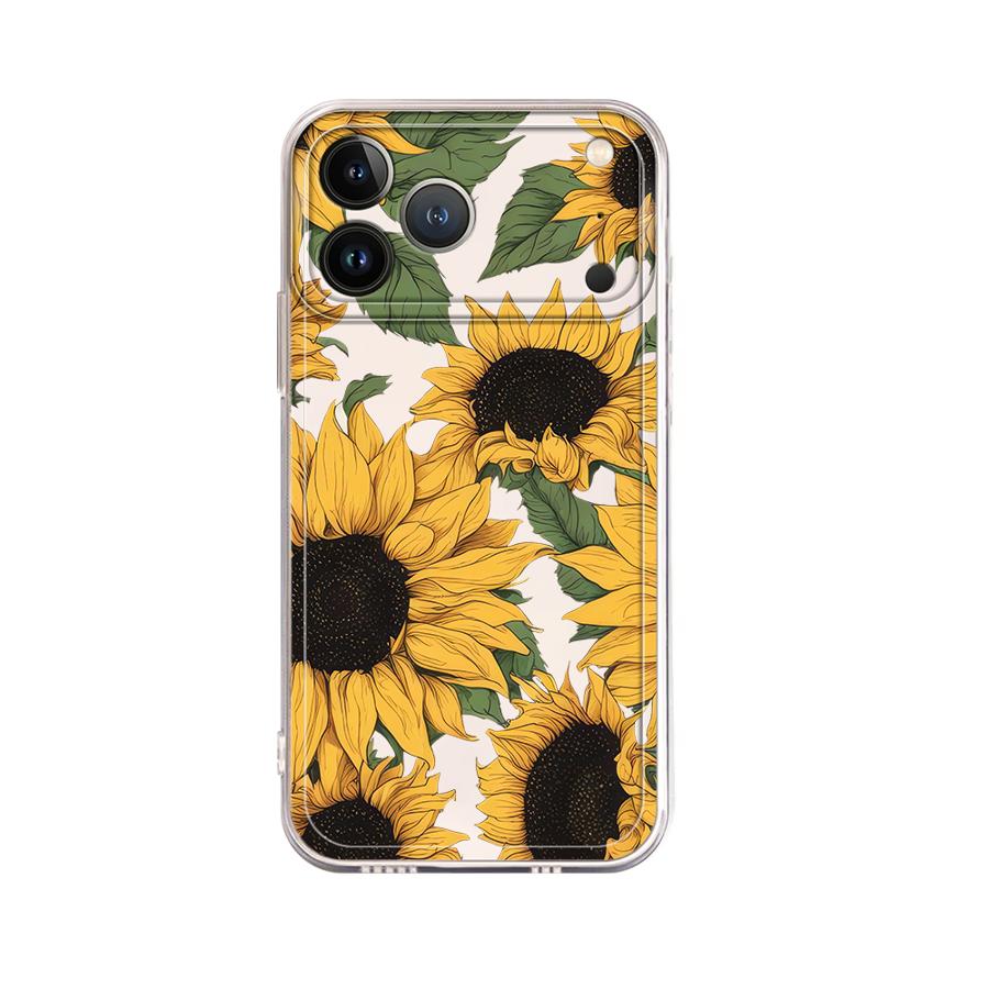 Funda con Diseño de Girasoles  - Apple Iphone 16 reseña y precio